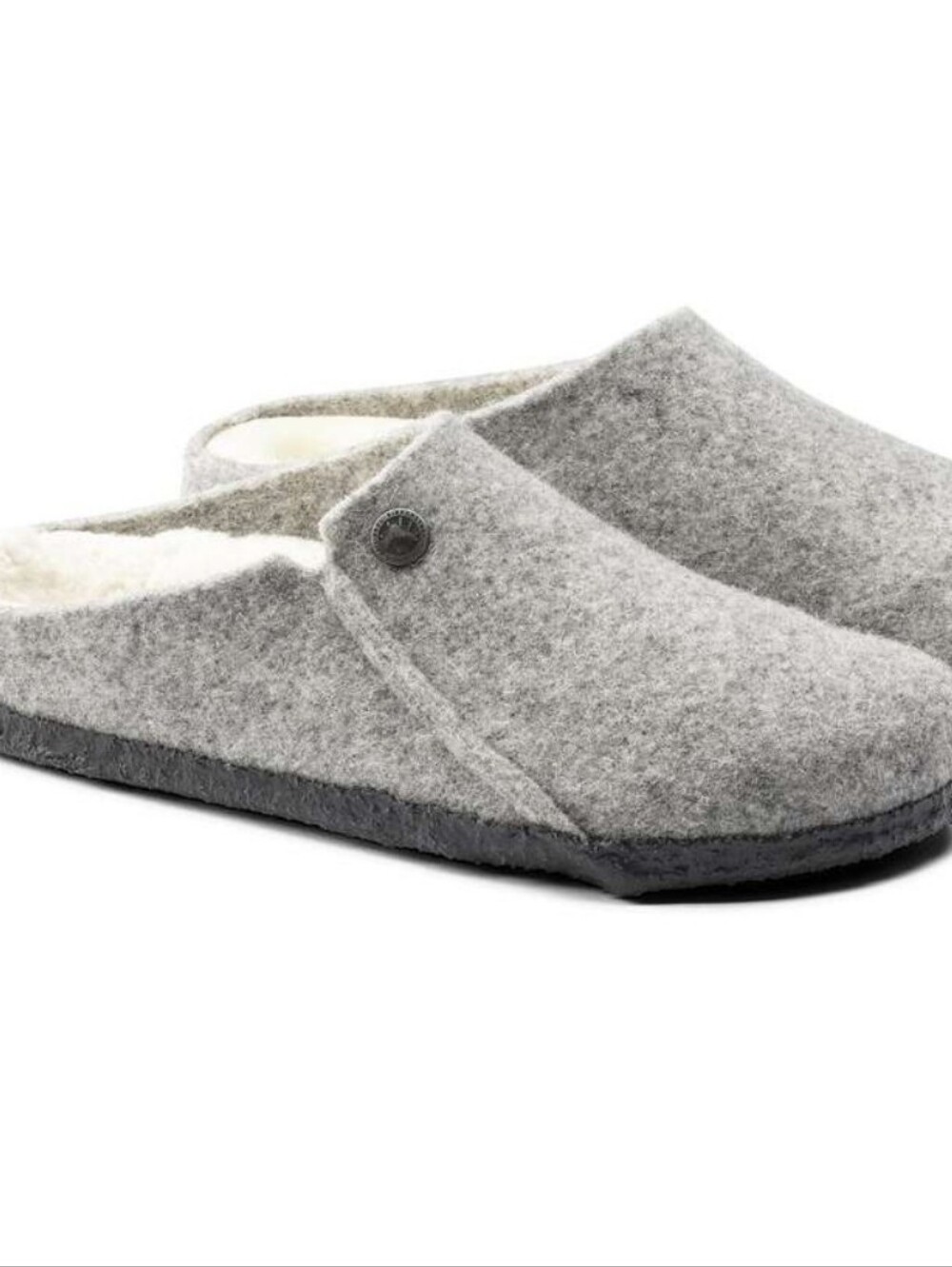 Birkenstock 37/7 Zermatt Shearling Women's Gray Wool-Blend Slip-On Clogs